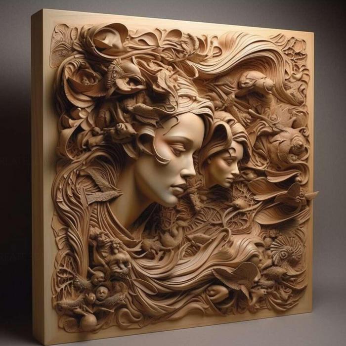 نموذج ثلاثي الأبعاد لآلة CNC 3D Art 